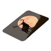 Majestic Bull Elk und Vollmond-Aufstieg Magnet (Linke Seite)