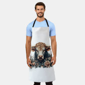 Majestic Bull in Bloom Schürze (Getragen)