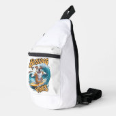 Majestic Bulldog Surfer Crossbody Bag (Rechte Ecke)