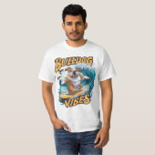 Majestic Bulldog Surfer T-Shirt (Vorne ganz)