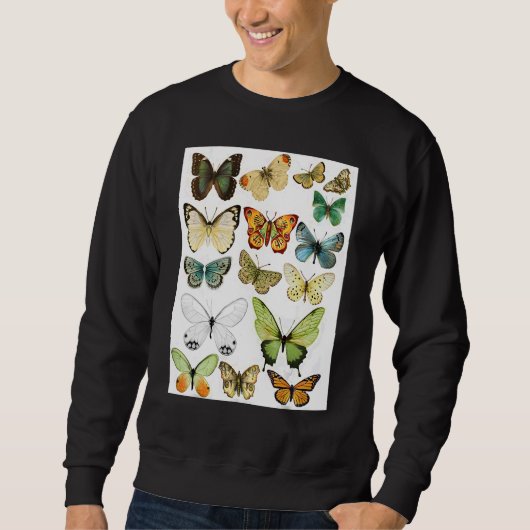 Majestic Butterfly  Blue Butterflies Morpho Sweatshirt (Vorderseite)