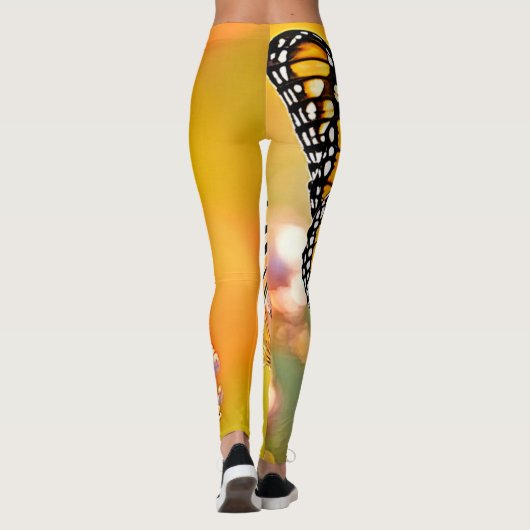 Majestic Butterfly Nahes Design Leggings (Rückseite)