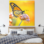 Majestic Butterfly Nahes Design Leinwanddruck (Insitu (Schlafzimmer))