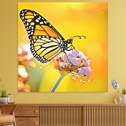 Majestic Butterfly Nahes Design Leinwanddruck (Insitu (Wohnzimmer))