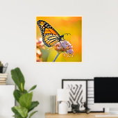 Majestic Butterfly Nahes Design Poster (Heimbüro)