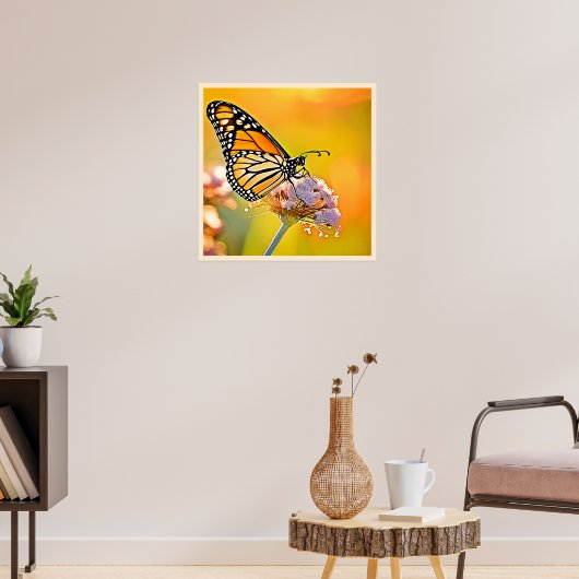Majestic Butterfly Nahes Design Poster (Wohnzimmer 3)