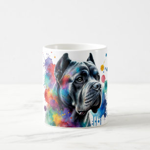 Majestic Cane Corso Watercolor Tasse