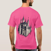 Majestic Castle Silhouette - Zeitlose Messe T-Shirt (Rückseite)