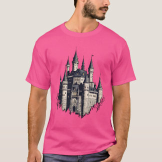 Majestic Castle Silhouette - Zeitlose Messe T-Shirt