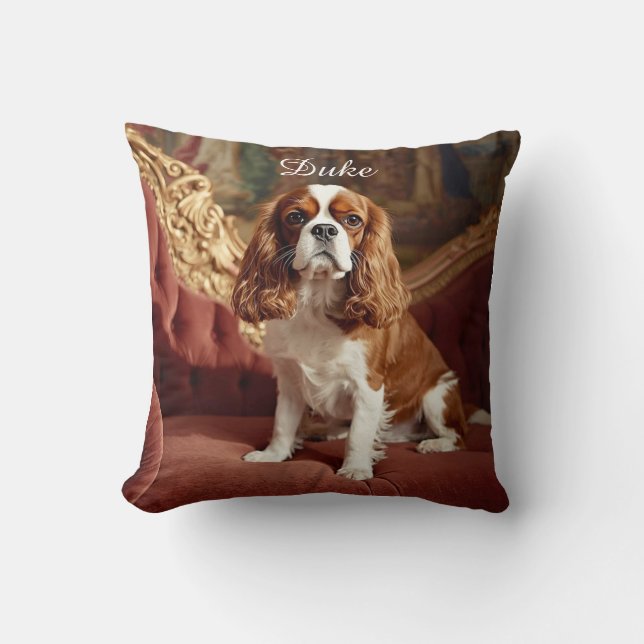 Majestic Cavalier King Charles Personalisiert Kissen (Vorderseite)