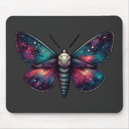 Majestic Celestial Moth - Space Mystic Mousepad