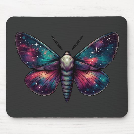 Majestic Celestial Moth - Space Mystic Mousepad (Vorne)