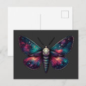 Majestic Celestial Moth - Space Mystic Postkarte (Vorne/Hinten)