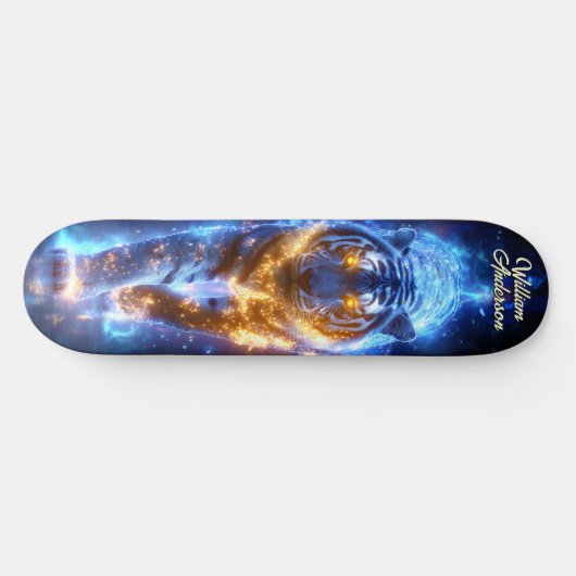 Majestic Celestial Tiger Skateboard (Horizontal)