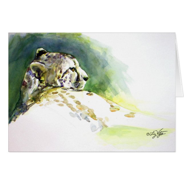 Majestic Cheetah Card (Vorderseite (Horizontal))