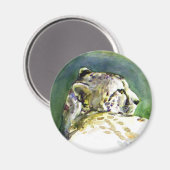 Majestic Cheetah Magnet (Vorderseite/Rückseite)