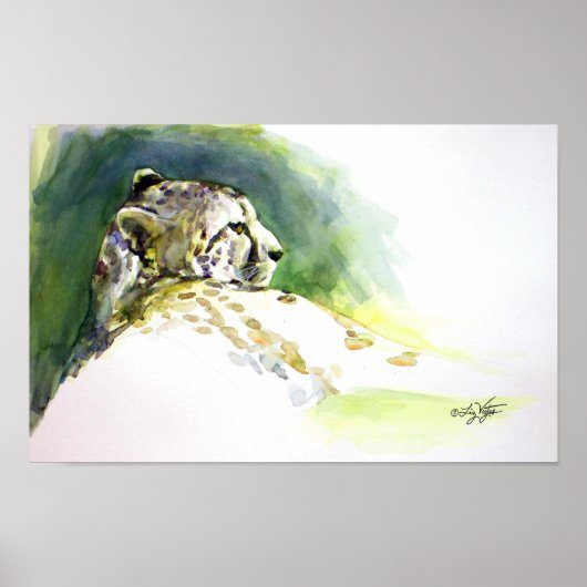 Majestic Cheetah Print Poster (Vorne)