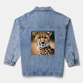 Majestic Cheetah – Speed and Grace of the Savannah Jeansjacke (Rückseite)