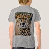 Majestic Cheetah – Speed and Grace of the Savannah Tri-Blend Shirt (Rückseite)