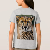 Majestic Cheetah – Speed and Grace of the Savannah Tri-Blend Shirt (Rückseite)