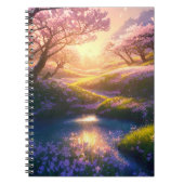 Majestic Cherry Blossom Meadow Notizblock (Vorderseite)