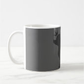 Majestic Chihuahua auf Stone Gray Kaffeetasse (Links)