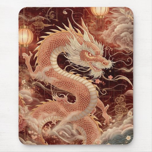 Majestic Chinese Dragon Mousepad (Vorne)