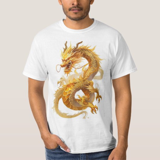 Majestic Chinese Dragon T - Shirt-Bold & Stylish D T-Shirt (Vorderseite)