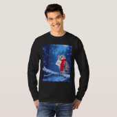 Majestic Christmas Owl Snowy Winter T-Shirt (Vorne ganz)