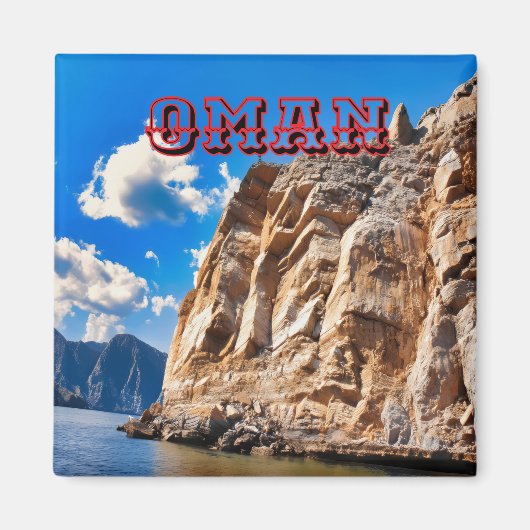 Majestic Cliffs of Oman/ Magnet (Vorne)