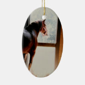 Majestic Clydesdale Keramik Ornament (Rechts)