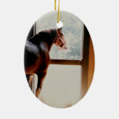 Majestic Clydesdale Keramik Ornament (Hinten)