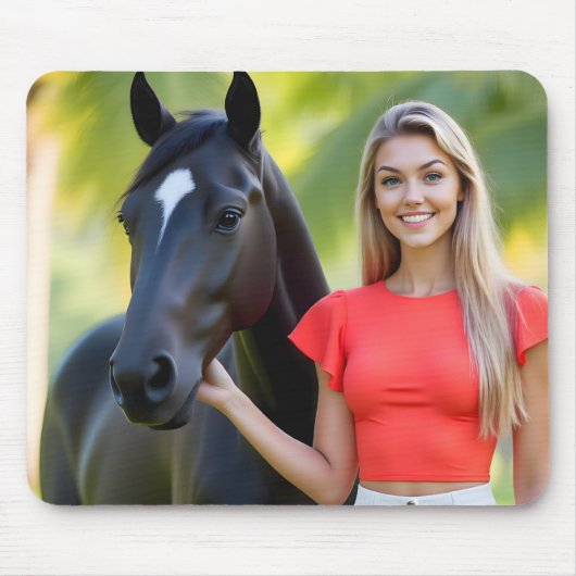 Majestic Companion in Tropischer Ruhe Mousepad (Vorne)