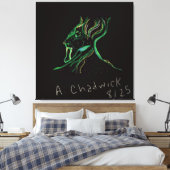 Majestic Constellation Stretched Canvas Leinwanddruck (Insitu (Schlafzimmer))