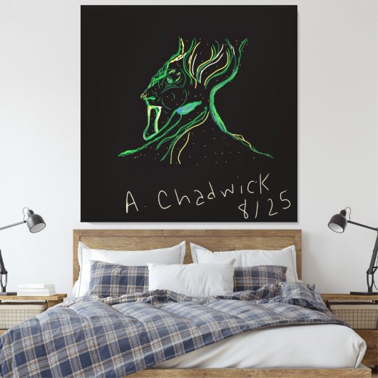 Majestic Constellation Stretched Canvas Leinwanddruck (Insitu (Schlafzimmer))