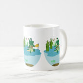 Majestic Crocodile by Lake - Wilhelm Tell Kaffeetasse (VorderseiteRechts)