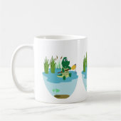 Majestic Crocodile by Lake - Wilhelm Tell Kaffeetasse (Links)