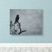 Majestic Crow Leinwanddruck (Insitu (Holzboden))