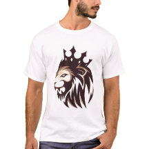Majestic Crown Lion Graphic Men’s T-Shirt