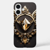 Majestic Crystal Eagle iPhone 16 Cover Case (Rückseite)
