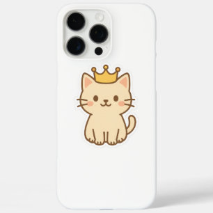 Majestic Cudly Cat mit einer Krone iPhone 16 Pro Max Hülle