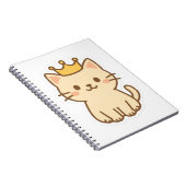 Majestic Cudly Cat mit einer Krone Notizblock (Rechte Seite)