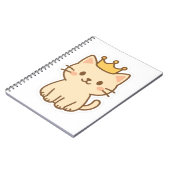 Majestic Cudly Cat mit einer Krone Notizblock (Linke Seite)