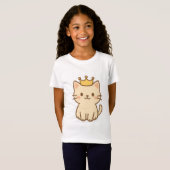 Majestic Cudly Cat mit einer Krone T-Shirt (Vorne ganz)
