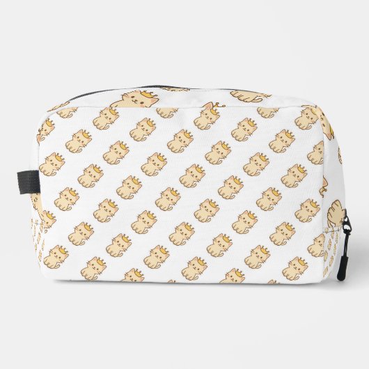 Majestic Cudly Cat mit einer Krone Waschbeutel (Vorderseite)