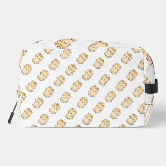 Majestic Cudly Cat mit einer Krone Waschbeutel (Rückseite)