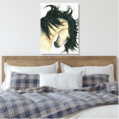 Majestic Dappled Buckskin Horse Leinwand von Bihrl (Insitu (Schlafzimmer))