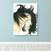 Majestic Dappled Buckskin Horse Leinwand von Bihrl (Insitu (Holzboden))