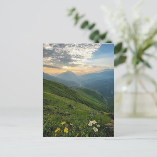 Majestic Dawn im russischen Hochland Postkarte (Stehend Vorderseite)