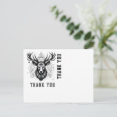 Majestic Death mit einem dritten Auge und geometri Postkarte (Stehend Vorderseite)